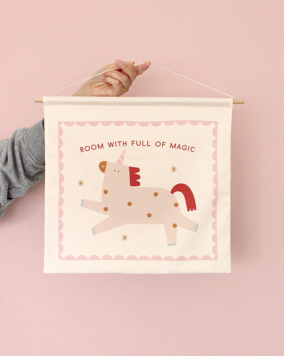 'Room with full of magic' pamut banner